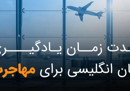 مدت زمان یادگیری زبان انگلیسی برای مهاجرت